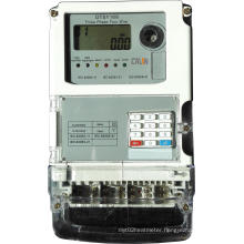 Three Phase Sts Keypad Prepaid Energy Meter with Plug-in GPRS Module